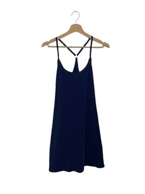 Outdoor Voices Navy Strappy Exercise Dress Built-in Shorts w/ Dual Pockets Sz M